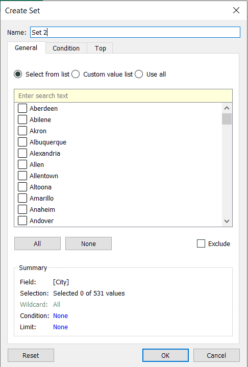 Tableau Sets VS Groups