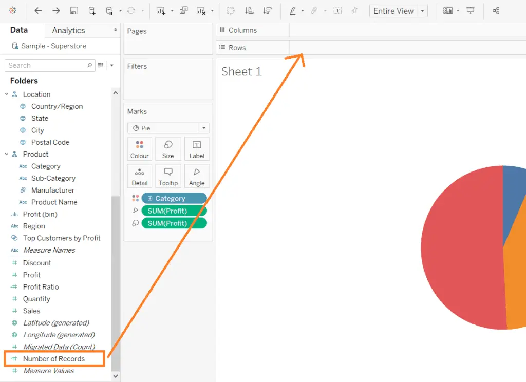 How do I Create a Donut Chart in Tableau?