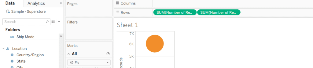 How do I Create a Donut Chart in Tableau?