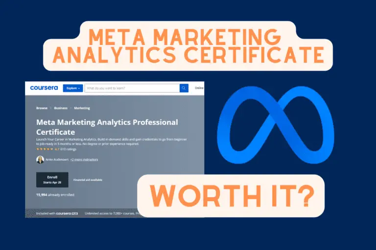Meta Marketing Analytics Certificate: WORTH It? (Read First!)