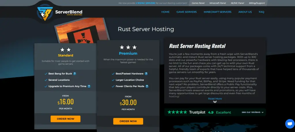 serverblend server hosting
