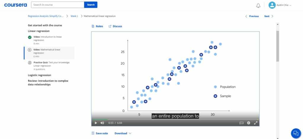 google advanced data analytics certification video lectures